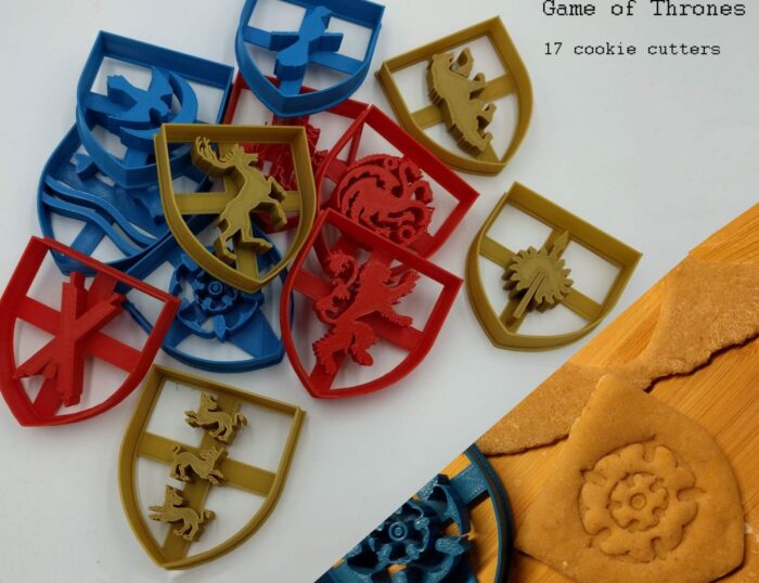 Game of thrones cookie cutters — 3D printable STL model