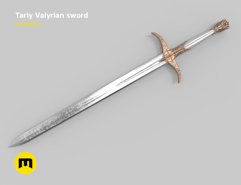 Tarly Valyrian sword Heartbanes | 3Demon - 3D print models ...