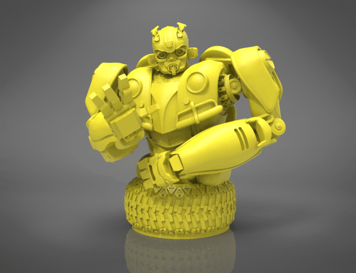 Bumblebee bust — 3D printable STL model