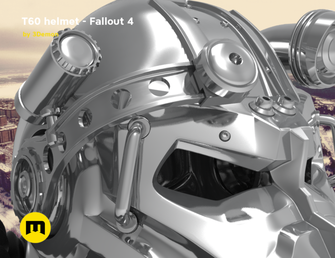 T60 Helmet From Fallout 4 3demon 3d Print Models Download