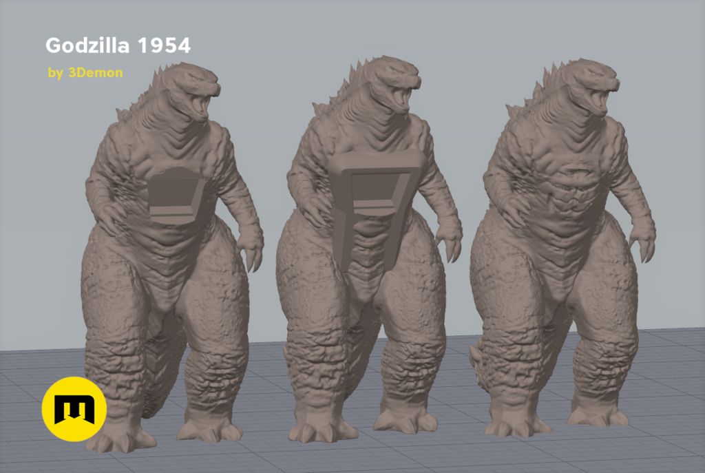 Godzilla – 1954 figure bottle opener – 3Demon - 3D print models download