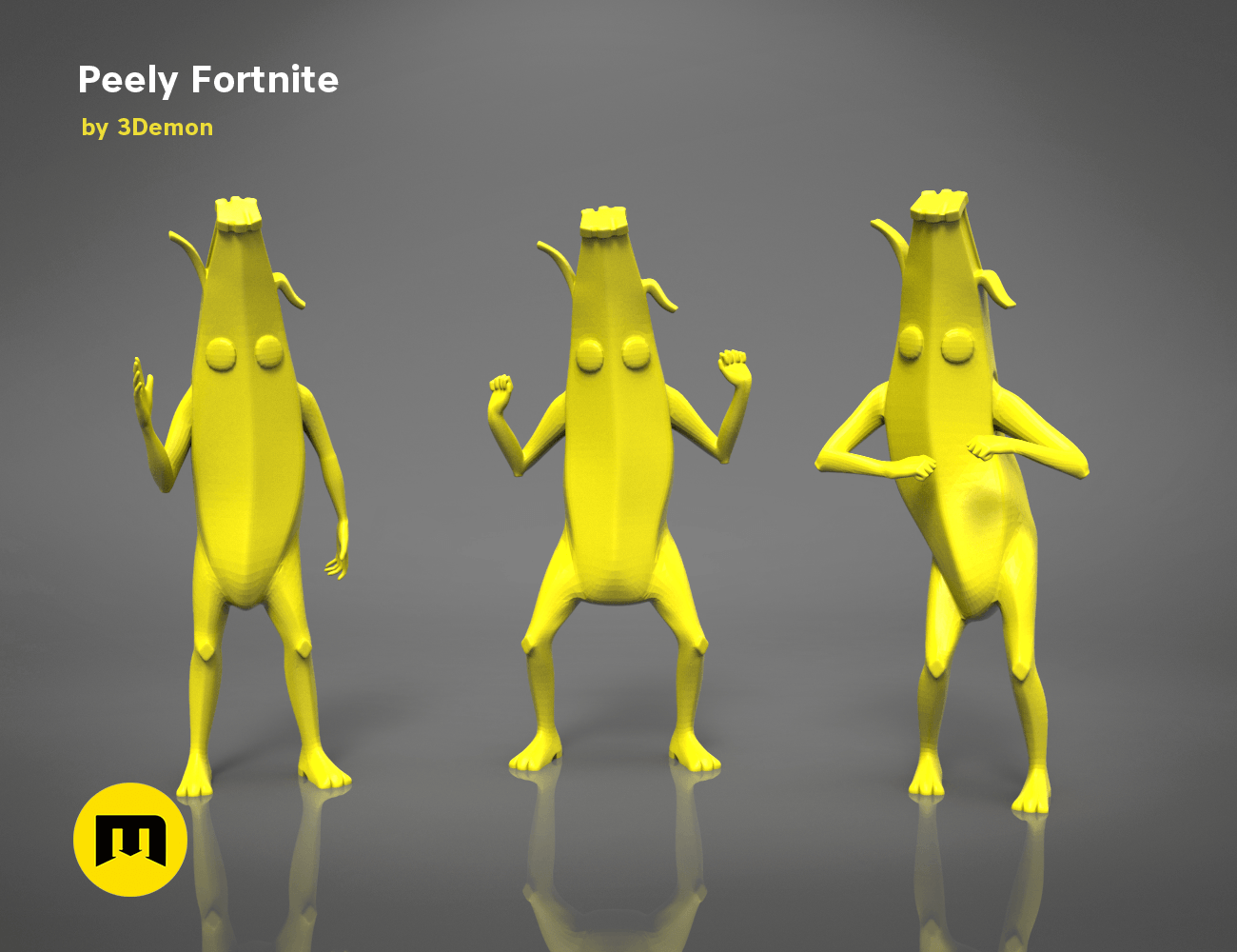 Peely Fortnite Banana Figure 3demon 3d Print Models Download