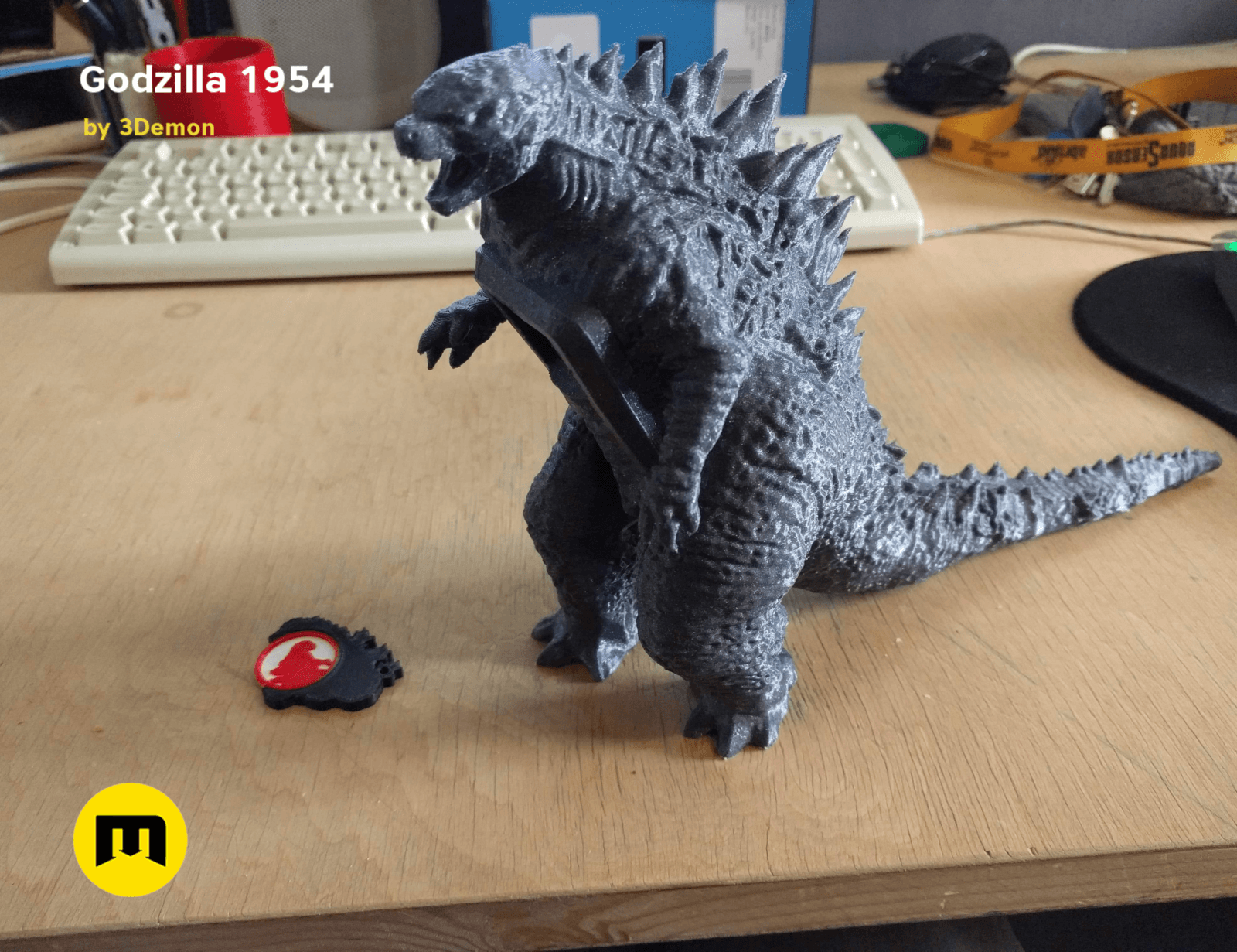 Godzilla 1954 figure bottle opener 3Demon 3D print models download