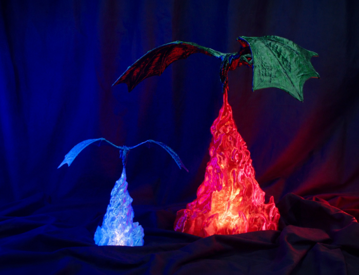 Game of Thrones Dragon - 3D print Figure and Lamp — 3D printable STL model