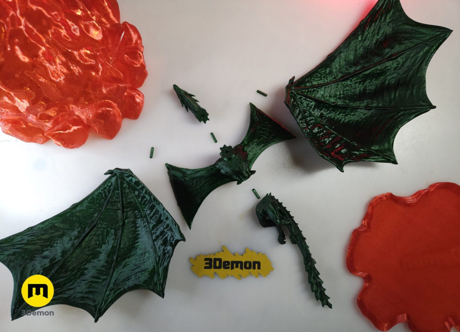 Game of Thrones Dragon - 3D print Figure and Lamp - Image 4