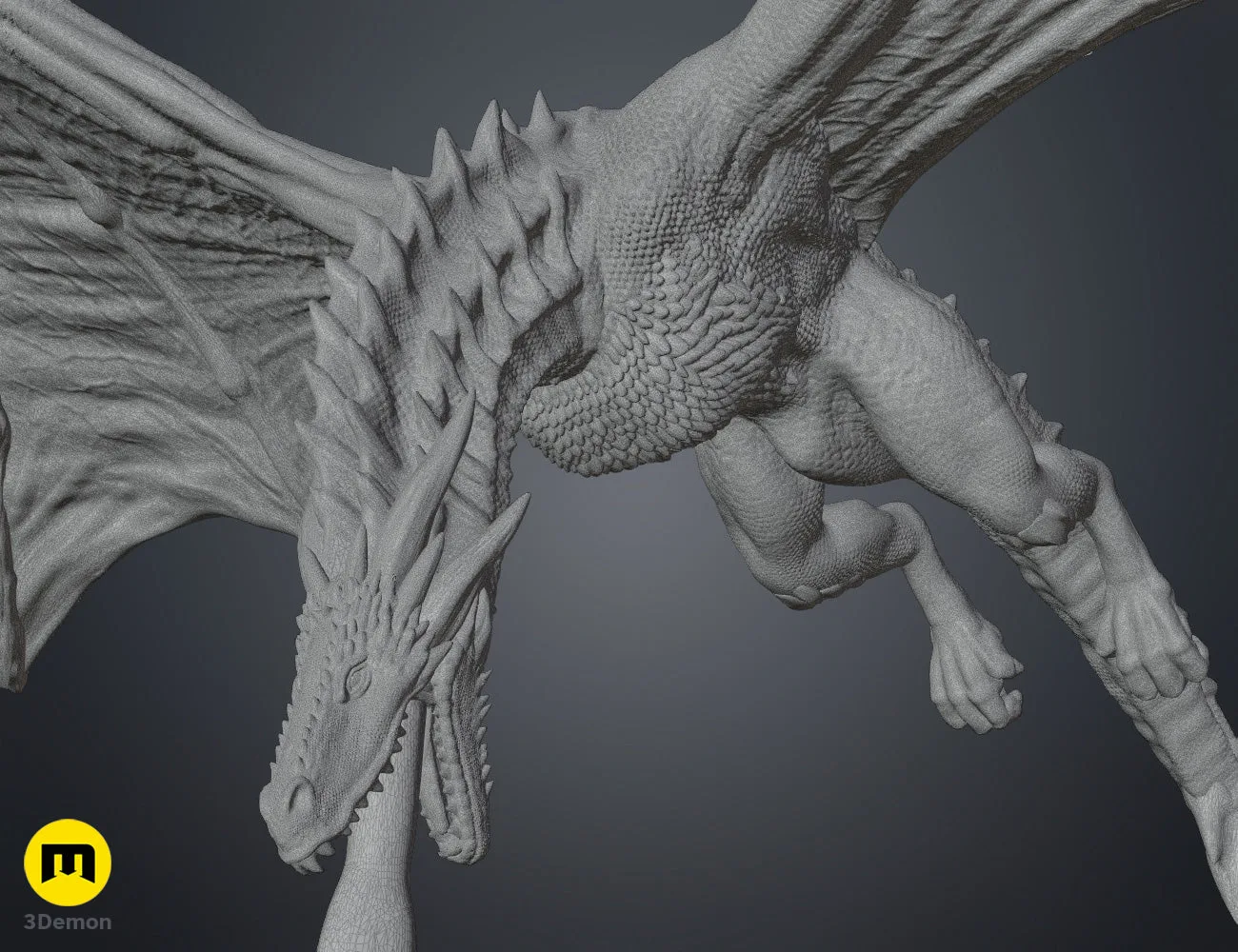 Game of Thrones Dragon - 3D print Figure and Lamp - Image 18