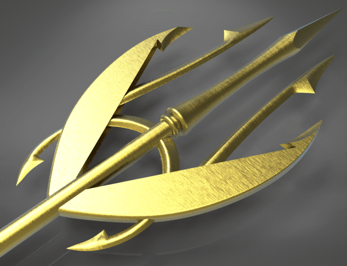 Mera's Trident from the Aquaman comic books — 3D printable STL model