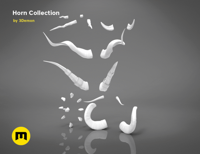 Critical Role Cosplay Horns Collection — 3D printable STL model