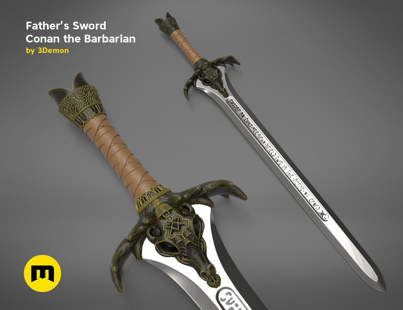 Father S Sword Conan The Barbarian 3demon 3d Print Models Download