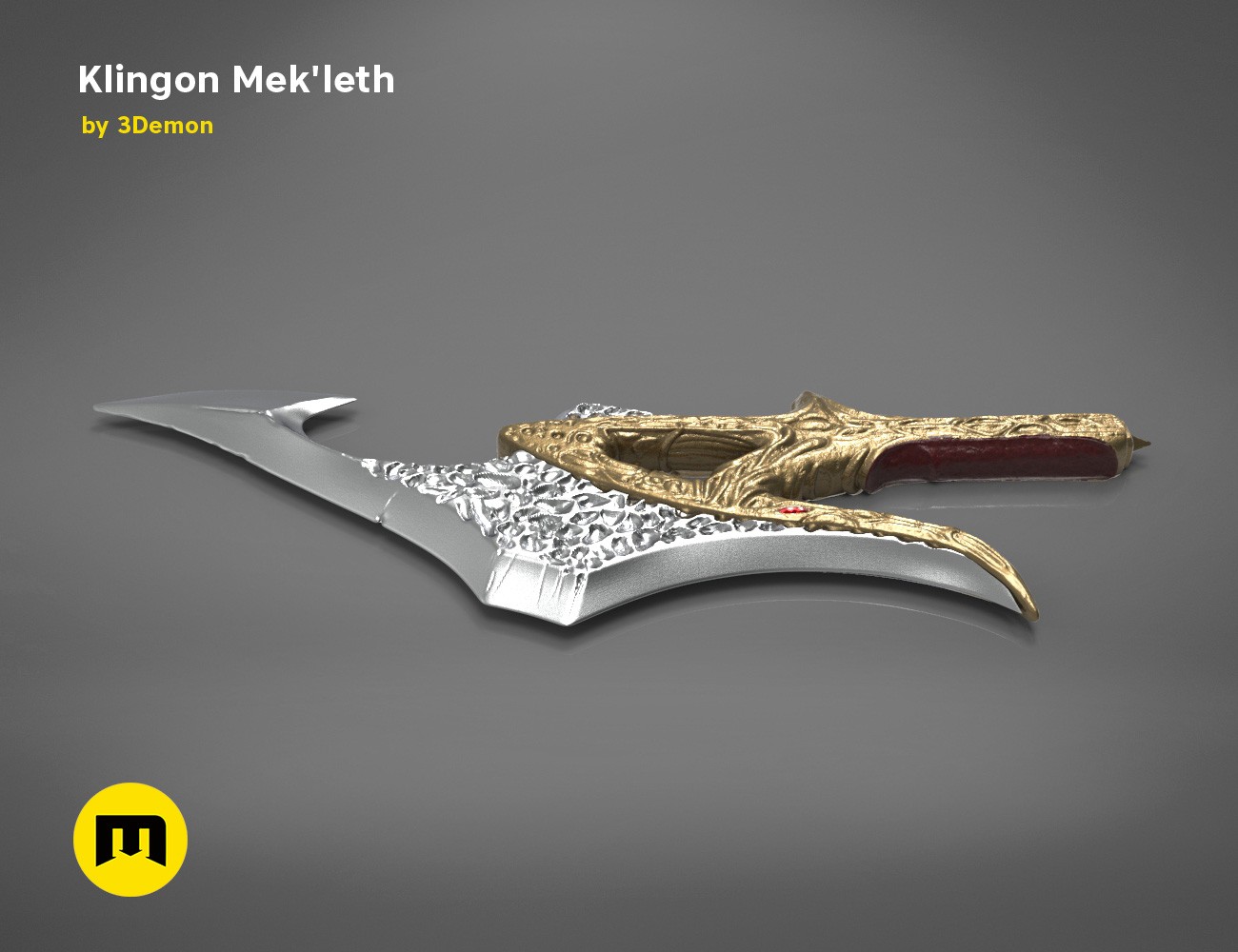 Classic Klingon Mek'leth by indi001 on DeviantArt