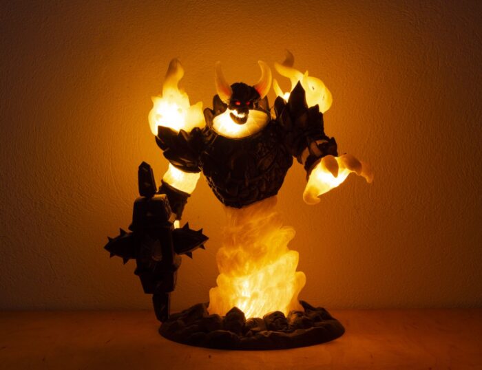 Firelord Figure and Lamp - Ragnaros — 3D printable STL model