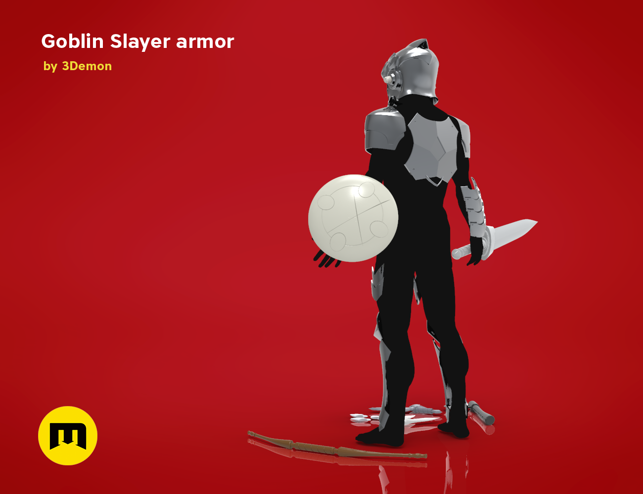 STL file Goblin Slayer Helmet for Cosplay 👺・3D print model to