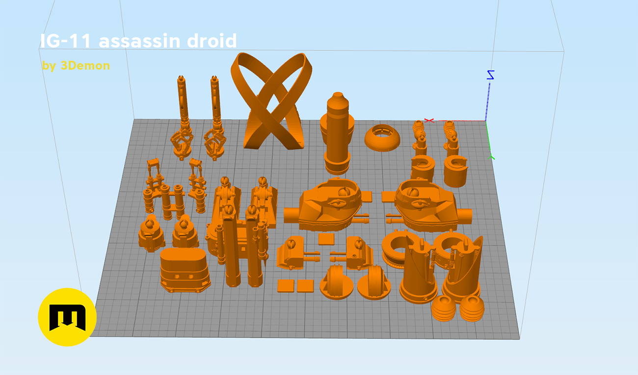 assassin droid ig-11 by 3D-mon