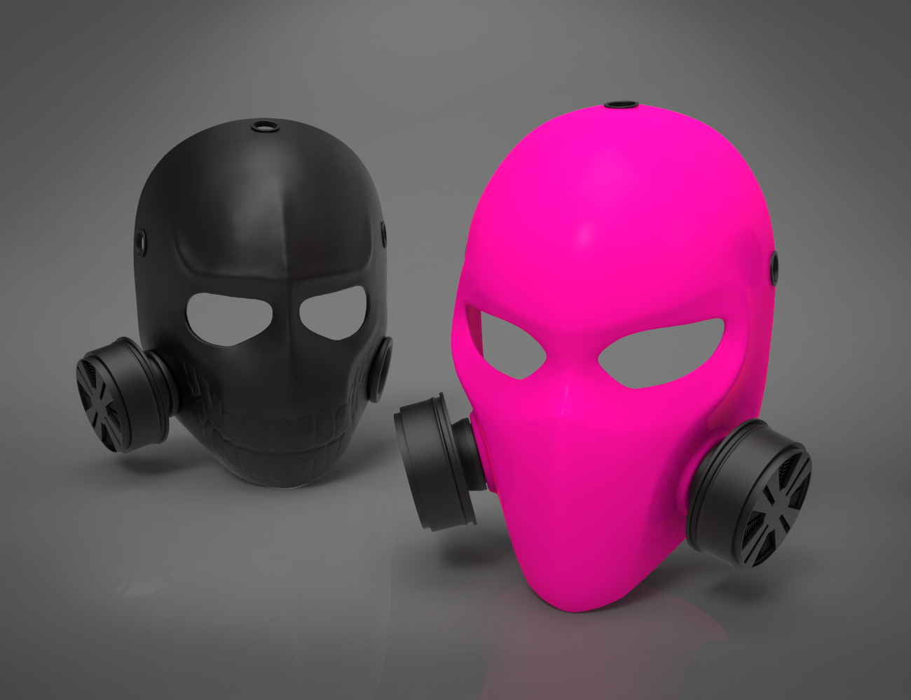 Pink Gas Mask – 6 underground 3Demon print download
