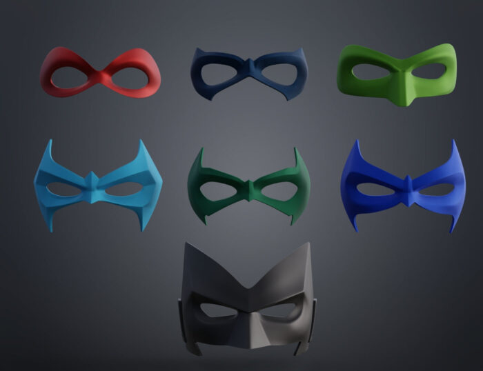 Gotham City mask collection — 3D printable STL model