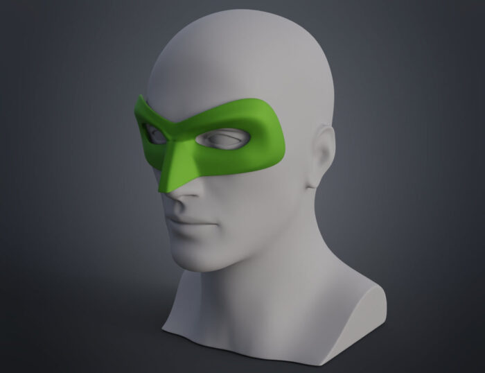 Green Lantern mask — 3D printable STL model