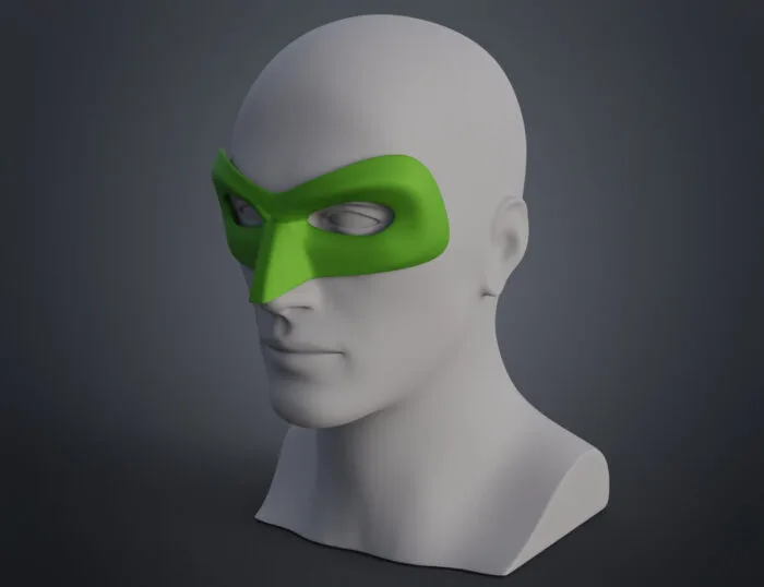Green Lantern mask — 3D printable STL model