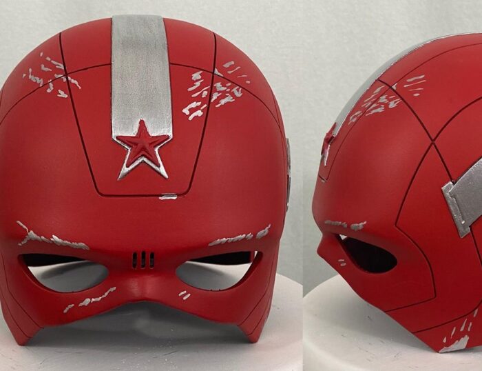 Red Guardian helmet — 3D printable STL model