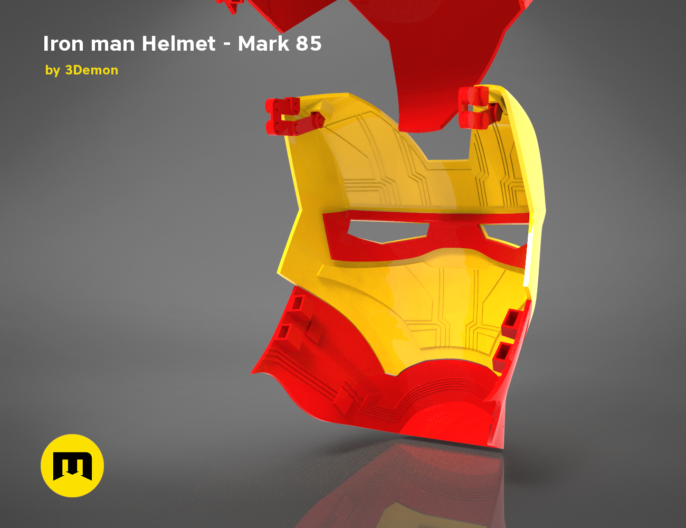 iron man helmet mark 85 3demon 3d print models download