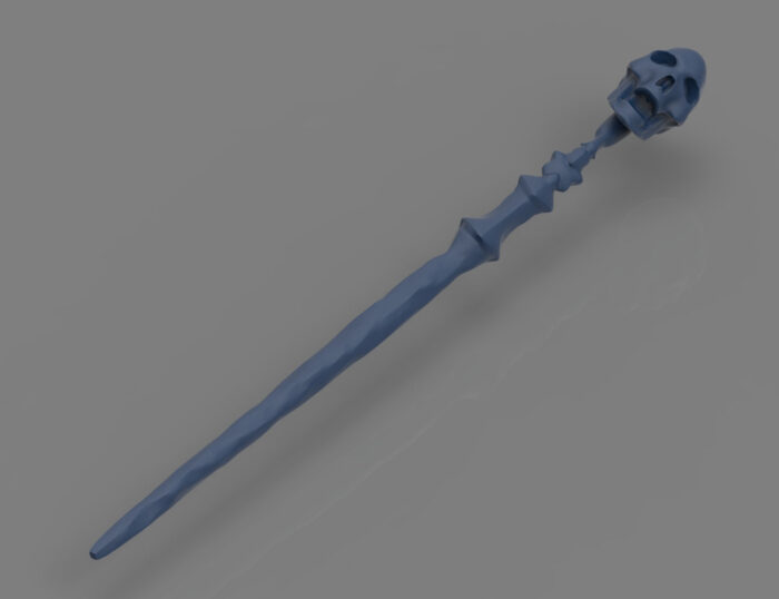 Alecto Carrow’s Wand (version 2) — 3D printable STL model