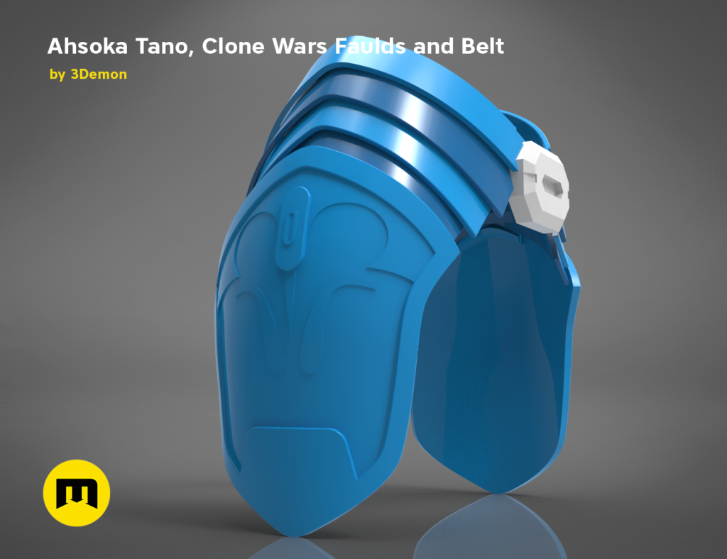 Ahsoka Tano, Clone Wars Faulds and Belt 3Demon 3D