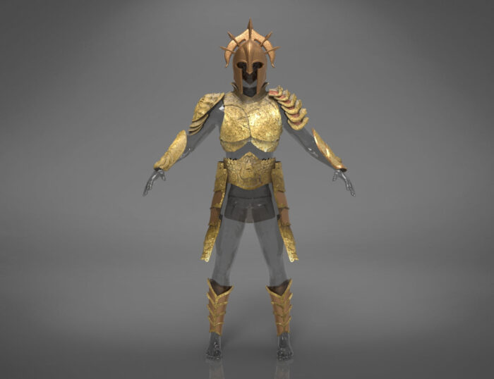 Aquaman Gladiator Amor, helmet and trident — 3D printable STL model