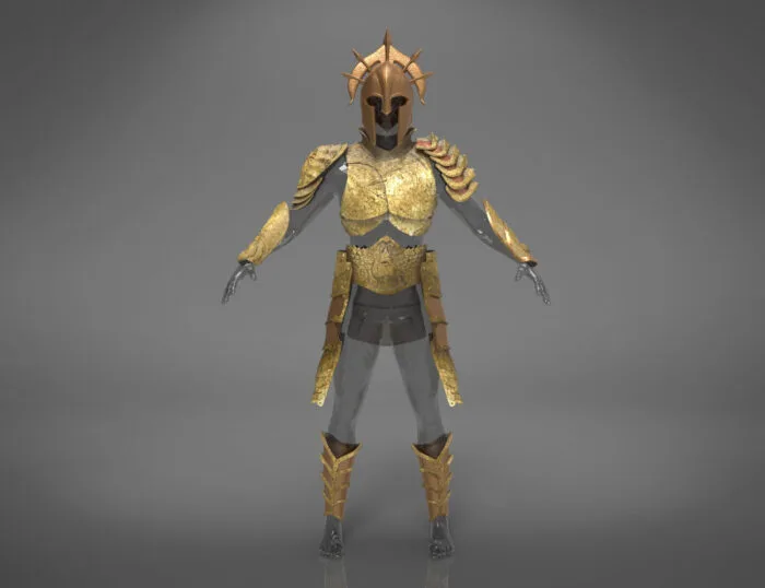 Aquaman Gladiator Amor, helmet and trident — 3D printable STL model