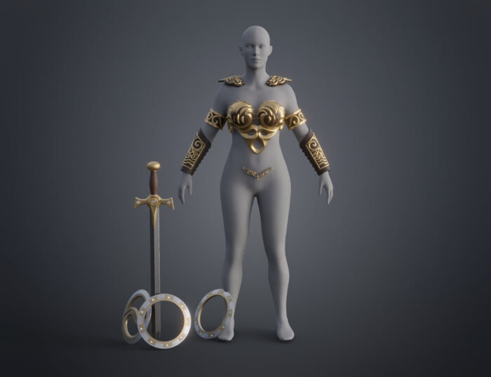 Xena: Warrior Princess armor and weapons — 3D printable STL model