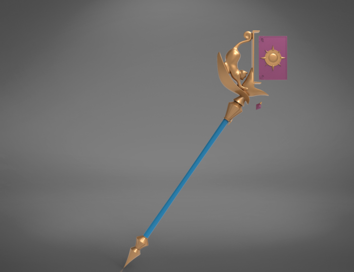 Kiriya staff - Princess Connect — 3D printable STL model
