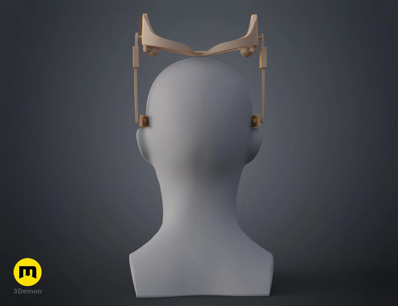 3D visualization of Catwoman mask - Dark Knight Rises, sleek headpiece cosplay prop, 3D print