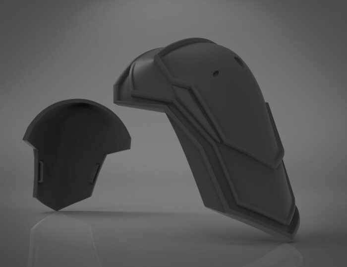 Black Shoulder Armor - Black Widow — 3D printable STL model