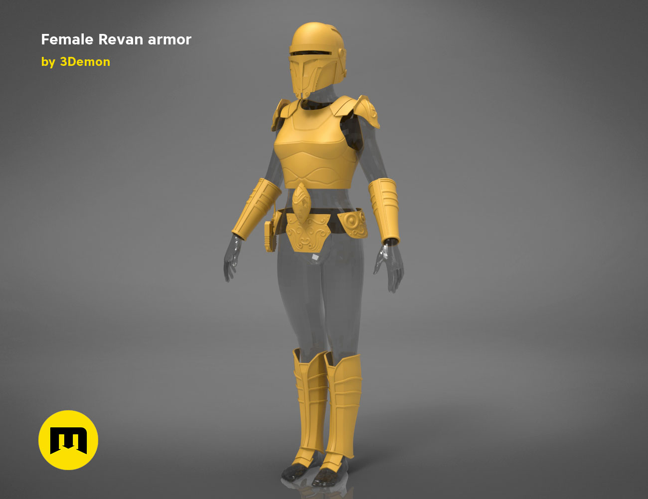 Revan Female Armor – 3Demon - 3D print models download