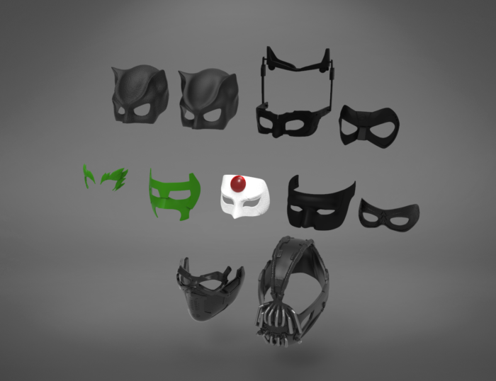 DC and Marvel masks bundle — 3D printable STL model
