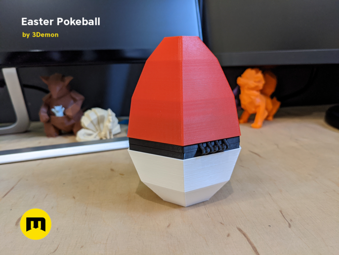 Pokeball Easter Egg Box Decoration – 3Demon - 3D print models download