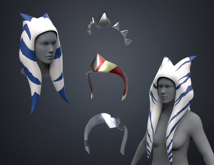 Ahsoka Tano Headpieces — 3D printable STL model
