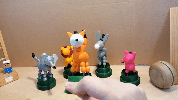 Collapsing Animal Toys — 3D printable STL model