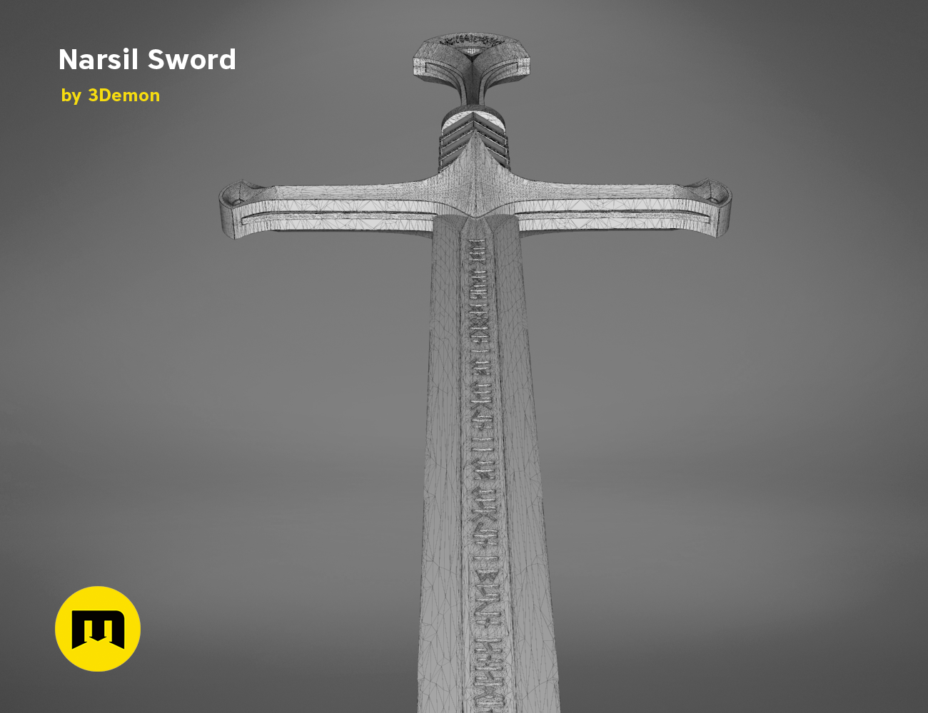 Narsil Sword | 3Demon - 3D print models download