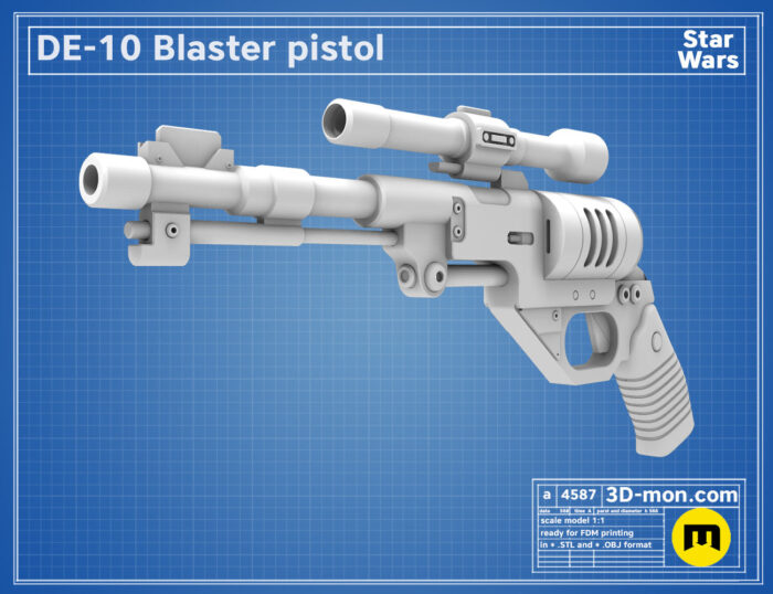 DE-10 Blaster — 3D printable STL model