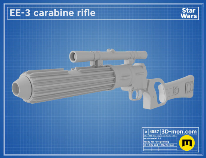 EE-3 Blaster — 3D printable STL model