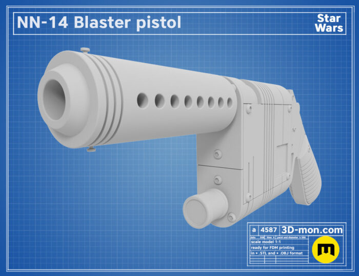 NN-14 Blaster — 3D printable STL model