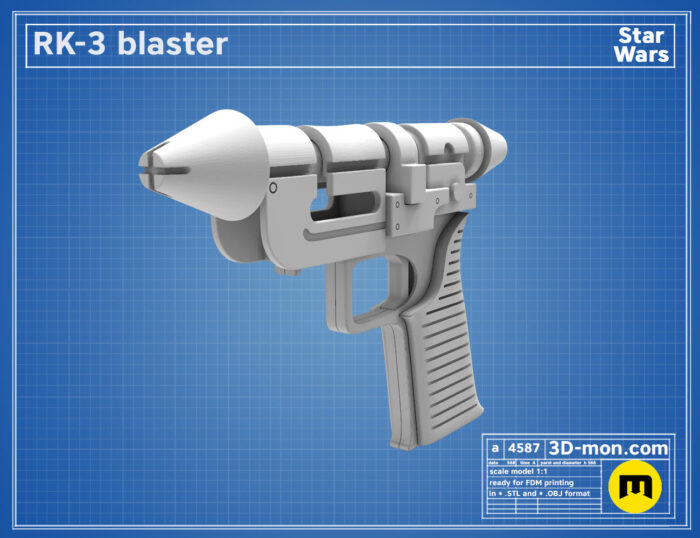 RK-3 Vonreg Blaster — 3D printable STL model