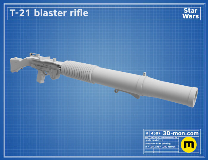 T-21 Blaster Rifle — 3D printable STL model