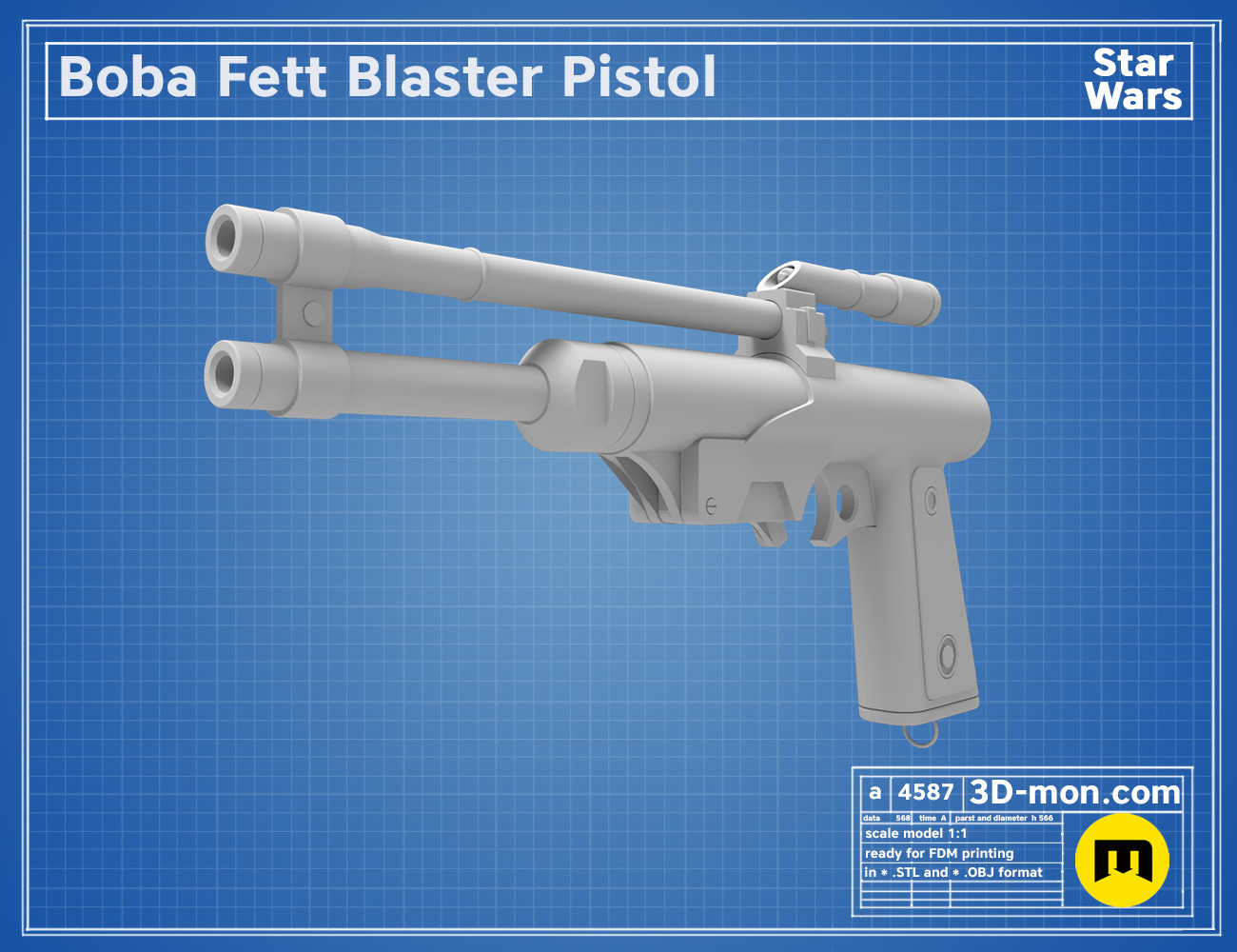 Fichier STL Lego Gun Short First Order Stormtrooper Blaster EN