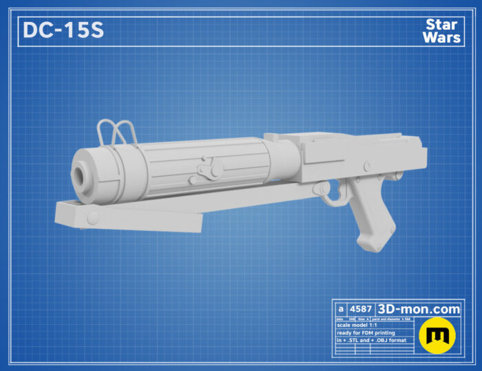 DC-15S Blaster — 3D printable STL model