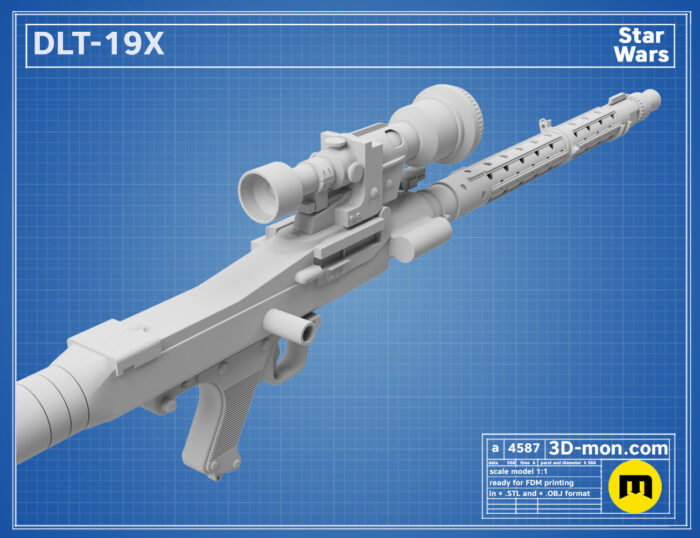DLT-19X Blaster — 3D printable STL model