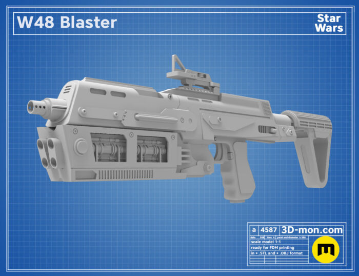 W-48 Blaster — 3D printable STL model