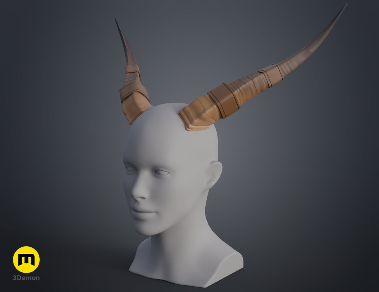 Antelope modified horns — 3D printable STL model