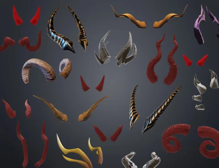 Animal and Character Horns for Cosplay - Bundle