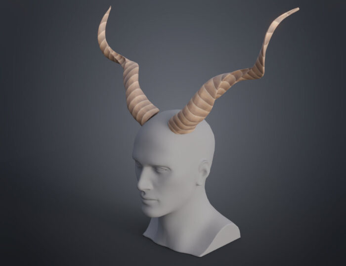 Kudu horns — 3D printable STL model