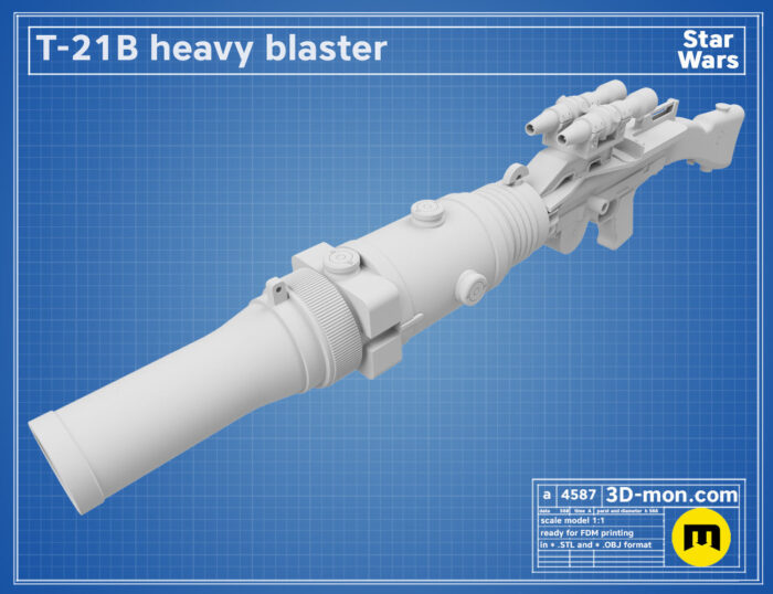 T-21B Heavy Blaster — 3D printable STL model
